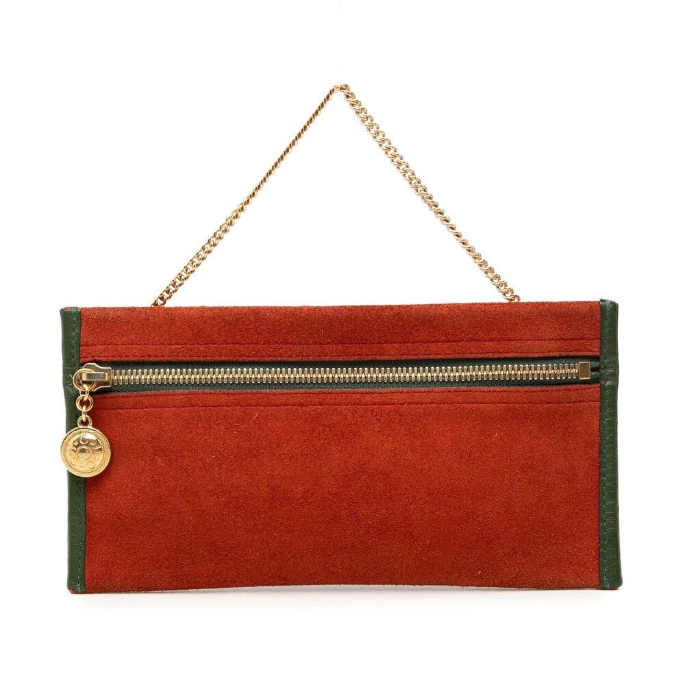 Pre-Loved Gucci Suede Rajah Pouch